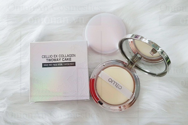 Phấn Phủ Cellio Ex Collagen Twoway Cake SPF30 PA+++